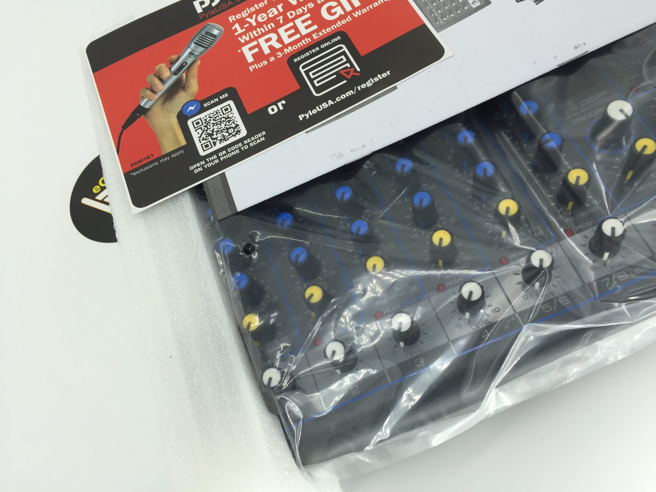 Pyle PMXU83BT 8 Channel Bluetooth Sound Board Mixer System for DJ