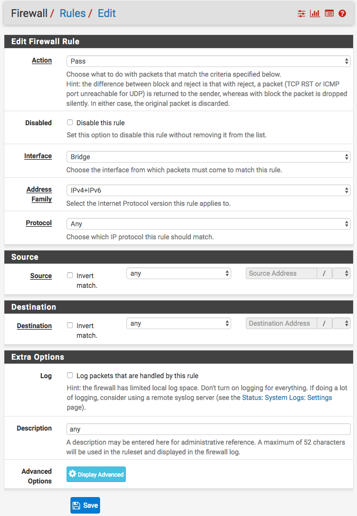Configure pfSense bridge over multiple NICs as LAN Irregular Motif
