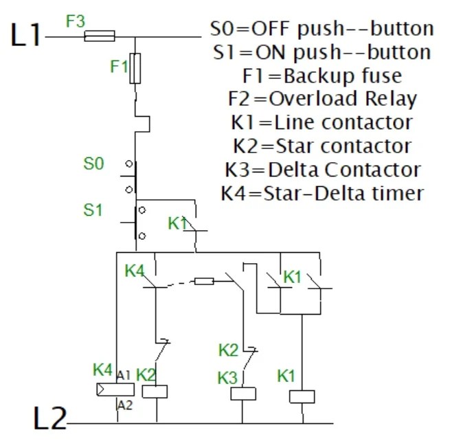 Star Delta Motor Control Circuit Diagram Pdf
