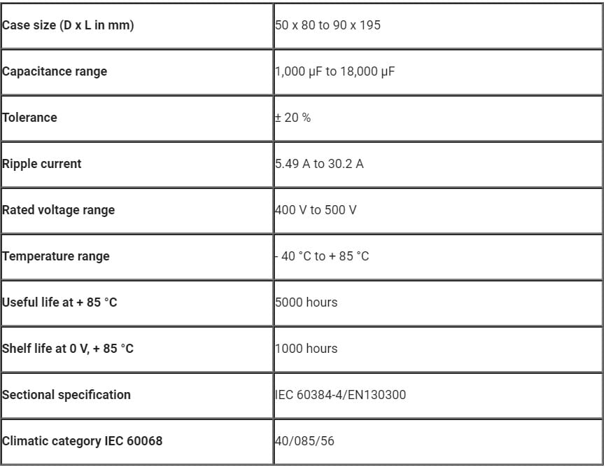 Capacitors Offer 10 Higher Capacitance and Better Ripple Current