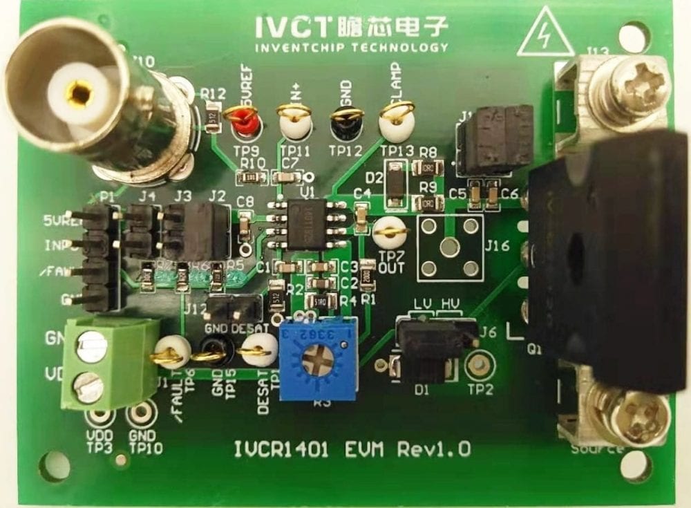 SiC MOSFET Driver with Desaturation Protection and Negative Bias New