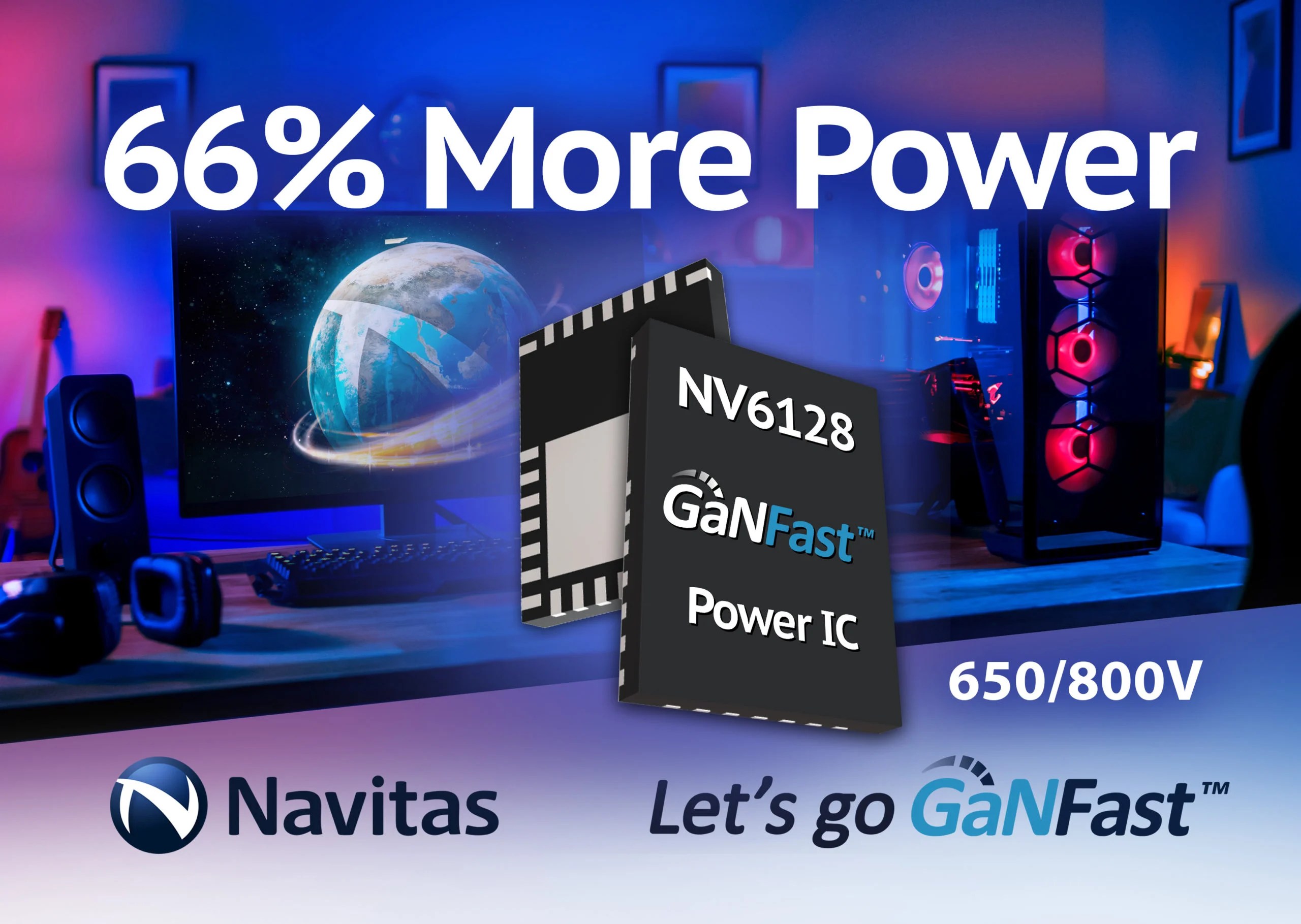 Navitas Semiconductor Debuts 650V GaN Power IC With a 70mΩ RDS(ON