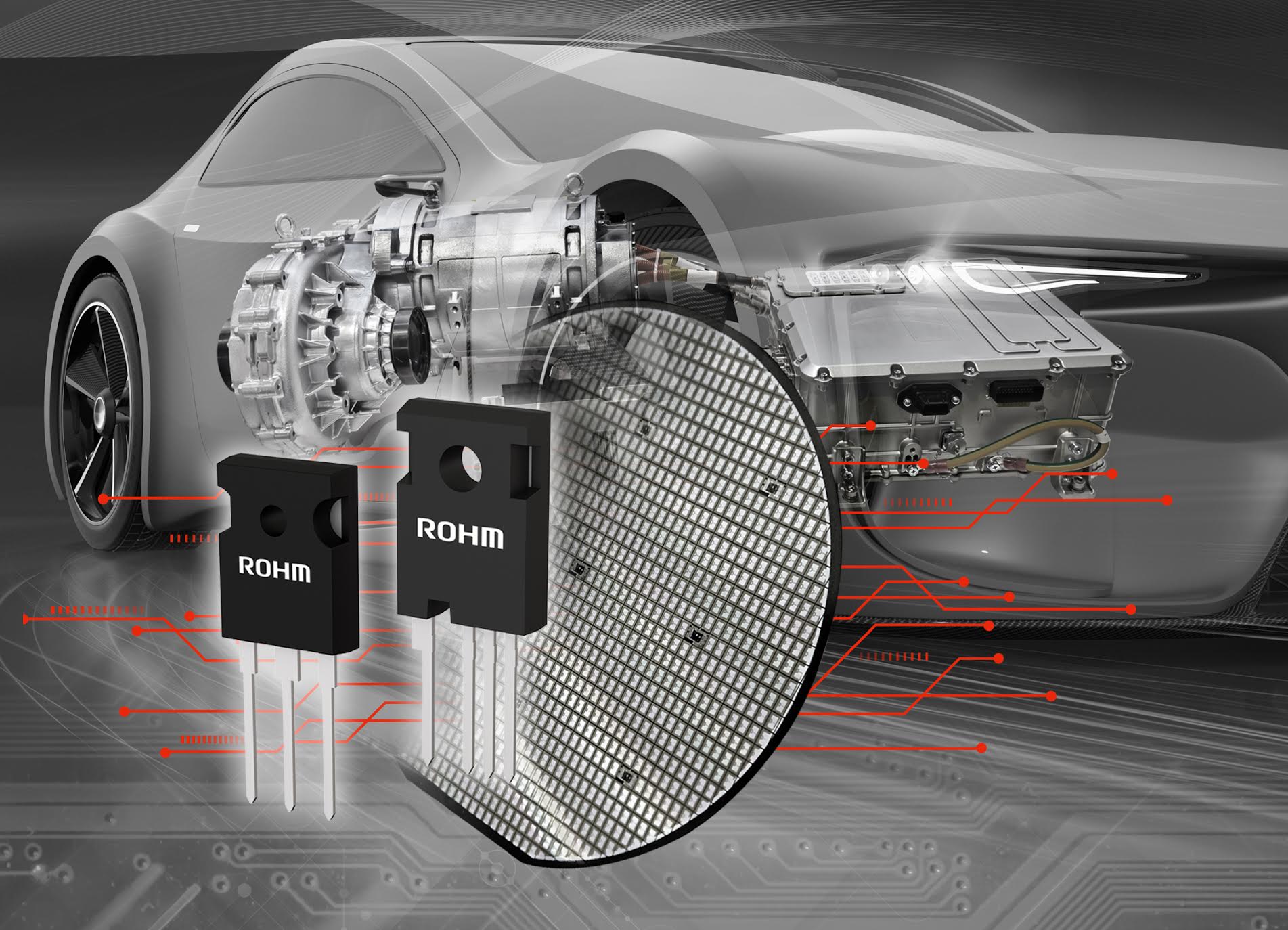 ROHM Unveils 4thGen 1200V SiC MOSFETs for Automotive Powertrain