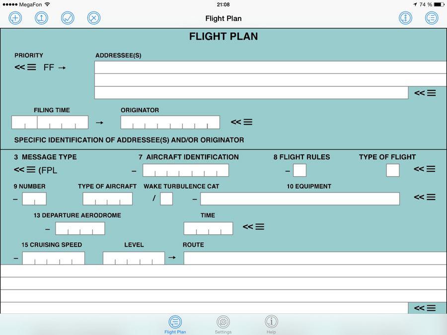 FlightPlan EFBSoftware for iPad