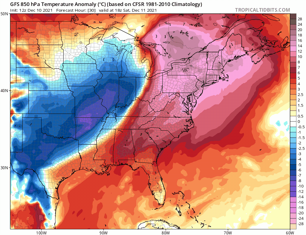 Saturday Near Record Highs As Blow Torch Pattern Starts The Weekend