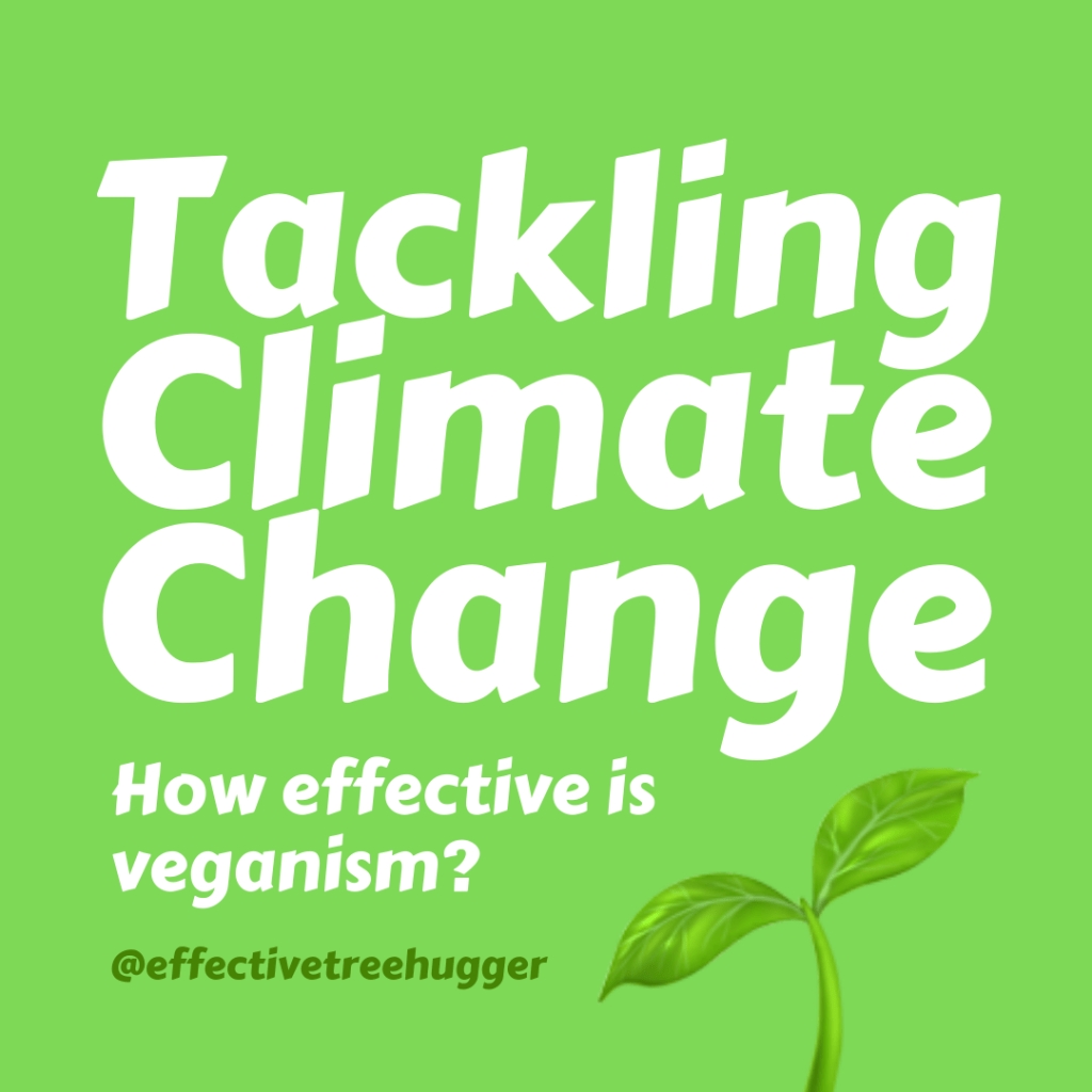 Tackling climate change How effective is veganism? Effective Tree Hugger