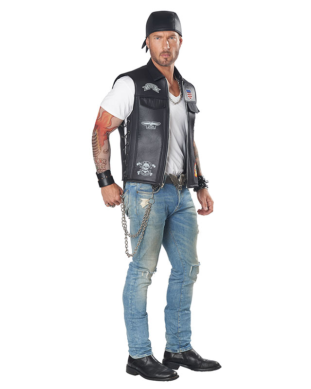 ווסט לתחפושת אופנוען ואופנוענית אפקט תחפושות גימיקים טריקים וקסמים