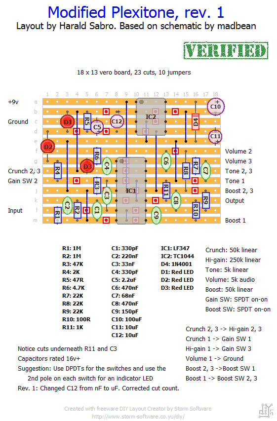 Plexi toneを自作しました！レイアウトや材料リストご紹介