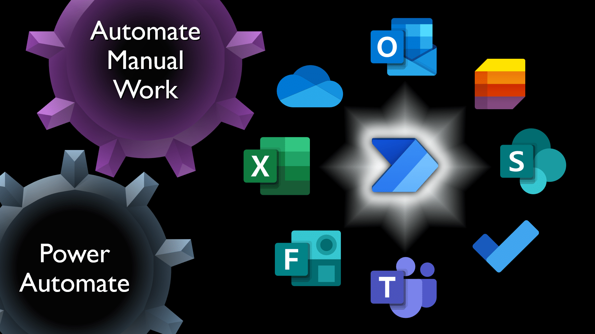 Work automation without programming Power Automate Office 365