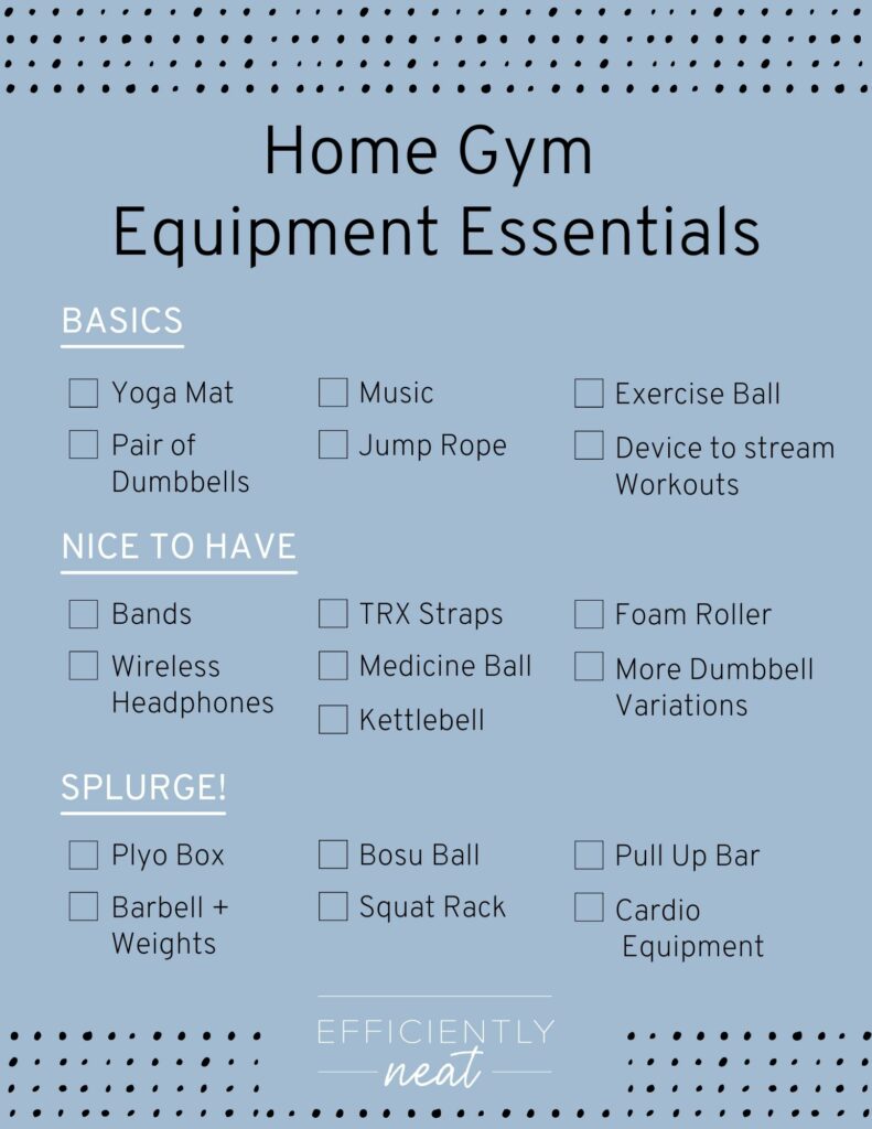 Home Gym Organization Get Inspired & Keep Sweating! Efficiently Neat