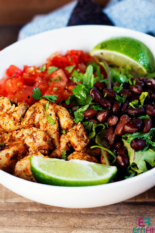 Spicy Chipotle Chicken bowl EffiFit
