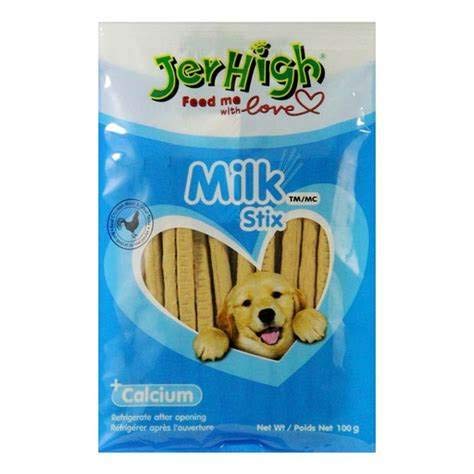 JerHigh Milky Stix, 100 g (Pack of 5) on Effinity Pet Shoppe