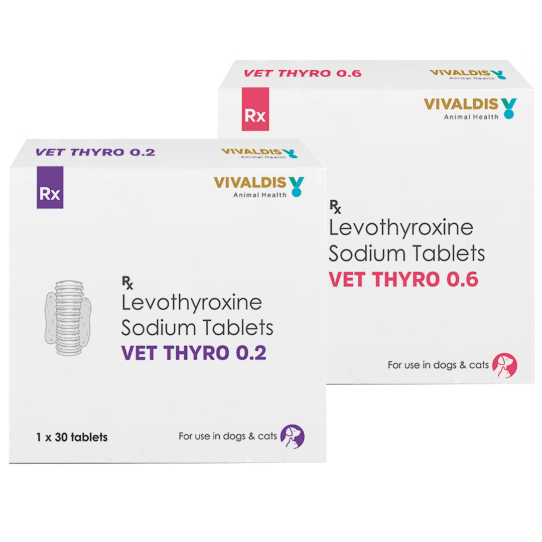 VET THYRO 0.6 ( Levothyroxine sodium IP ) 30TABS on Effinity Pet Shoppe