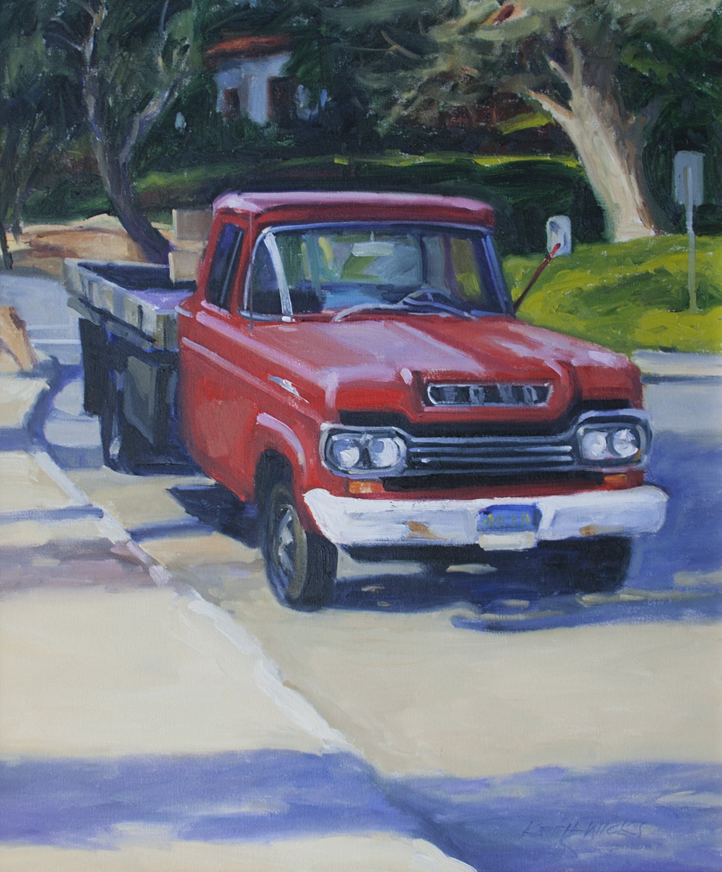 Keith Wicks, The Old Red Truck, 2002EFG Private Collections
