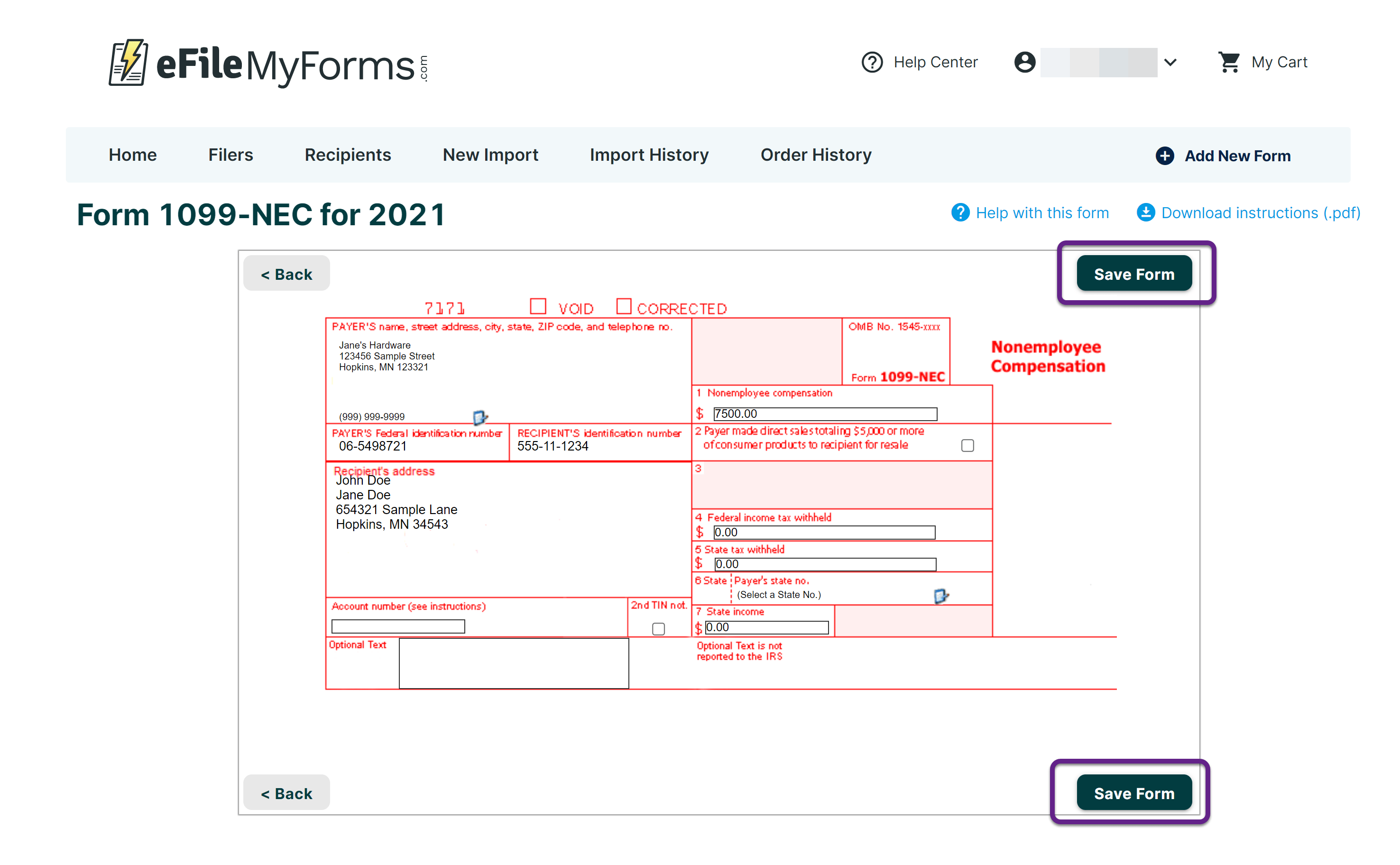 How to file a 1099-NEC online – eFileMyForms