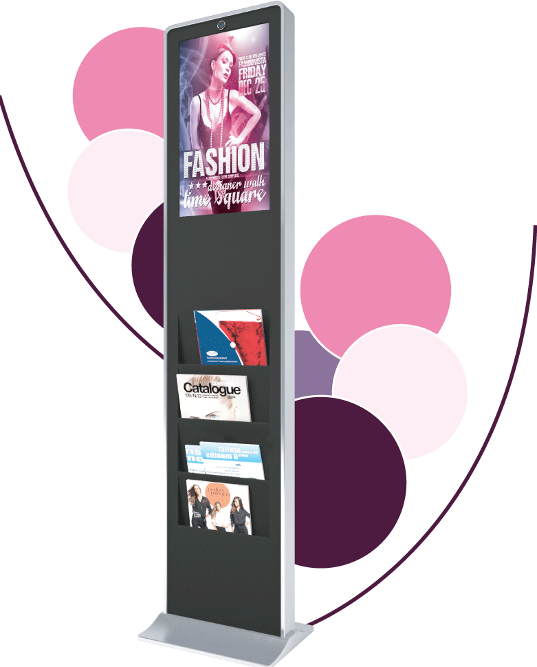 21.5″ Mini Kiosk with Catalogue Holder Leading SelfOrder Kiosks and