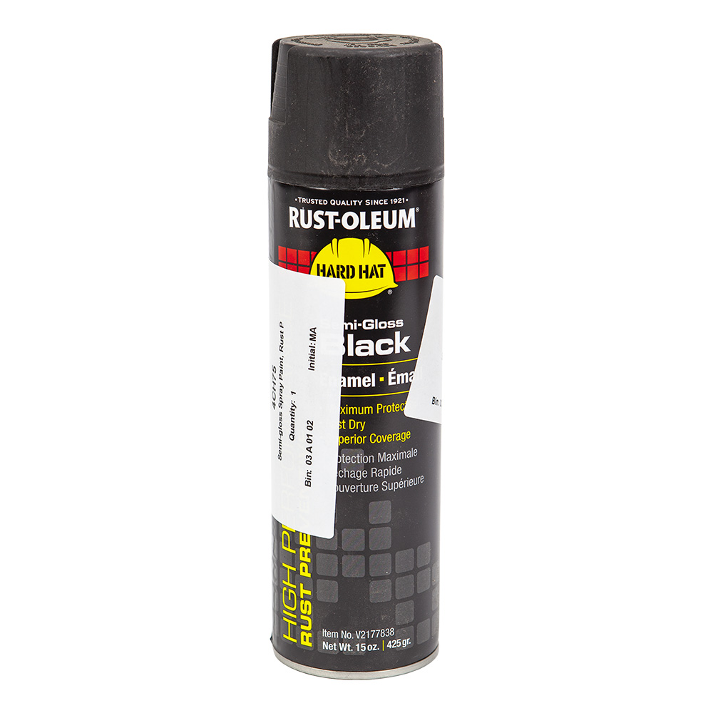 SEMIGLOSS BLACK SPRAY PAINT Ernest F Mariani Co.