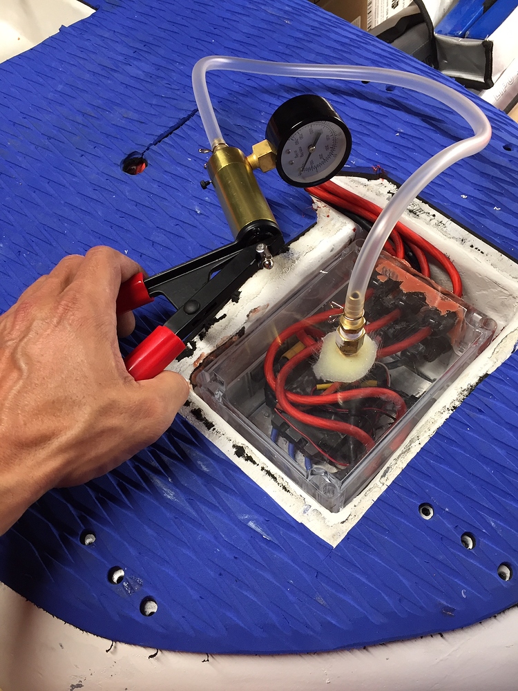 Help needed for leak testing. How do I do it? Electric Hydrofoil Builders
