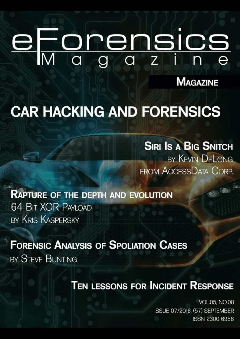 Car Hacking and Forensics eForensics