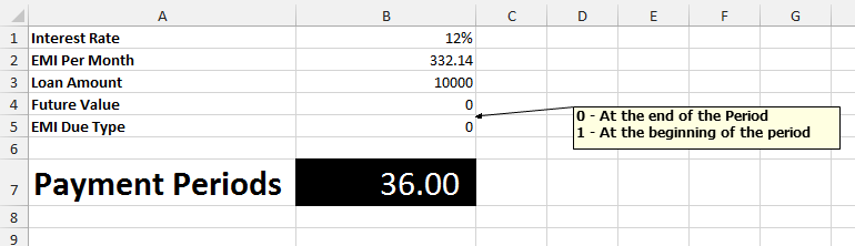 Tips & Tricks 89 Financial Function Calculate Number of EMIs to Pay