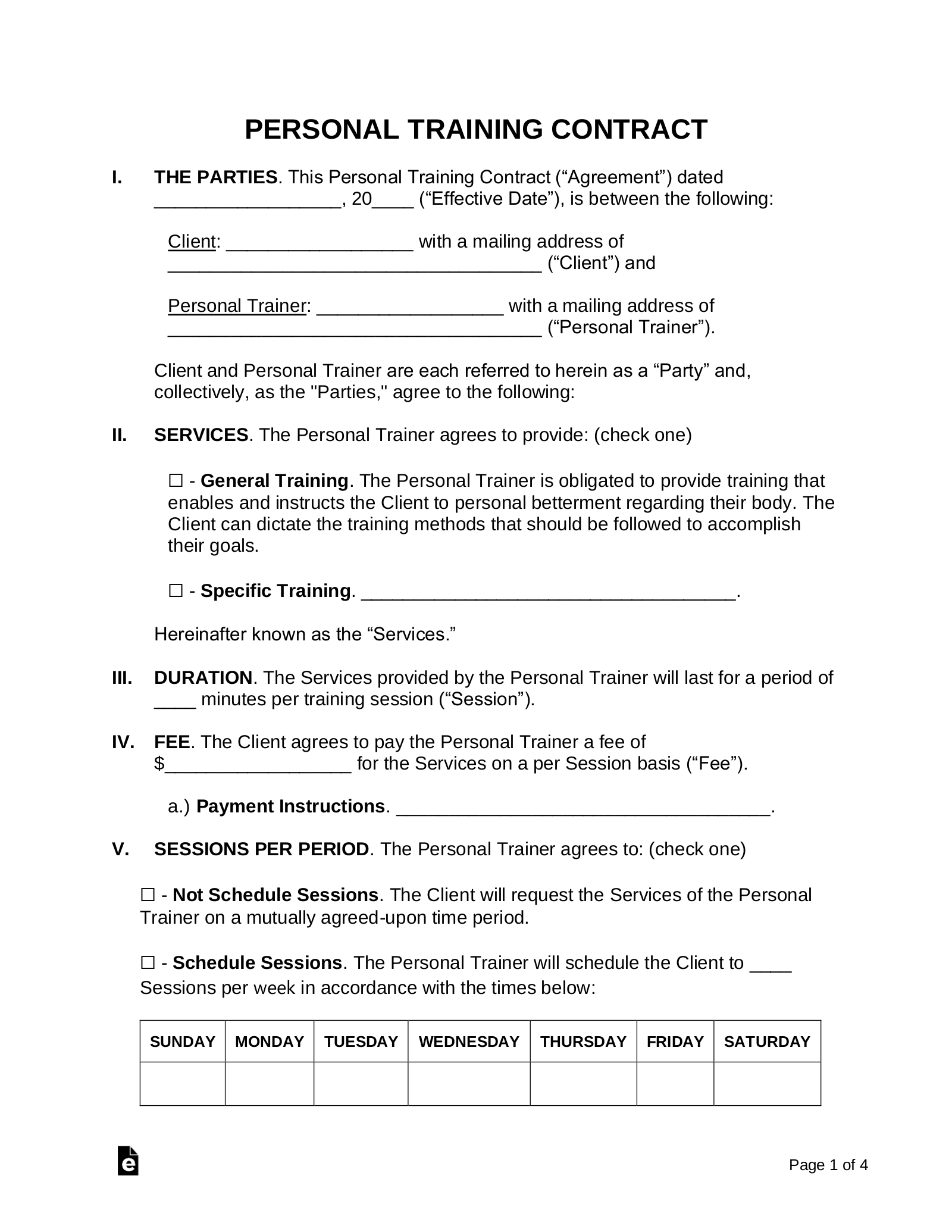 Free Independent Contractor Agreements PDF Word eForms