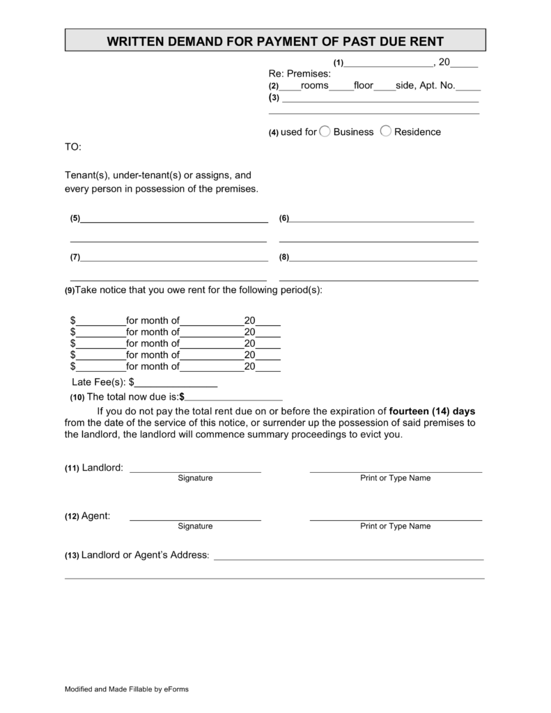 Free New York Eviction Notice Forms Process and Laws PDF Word