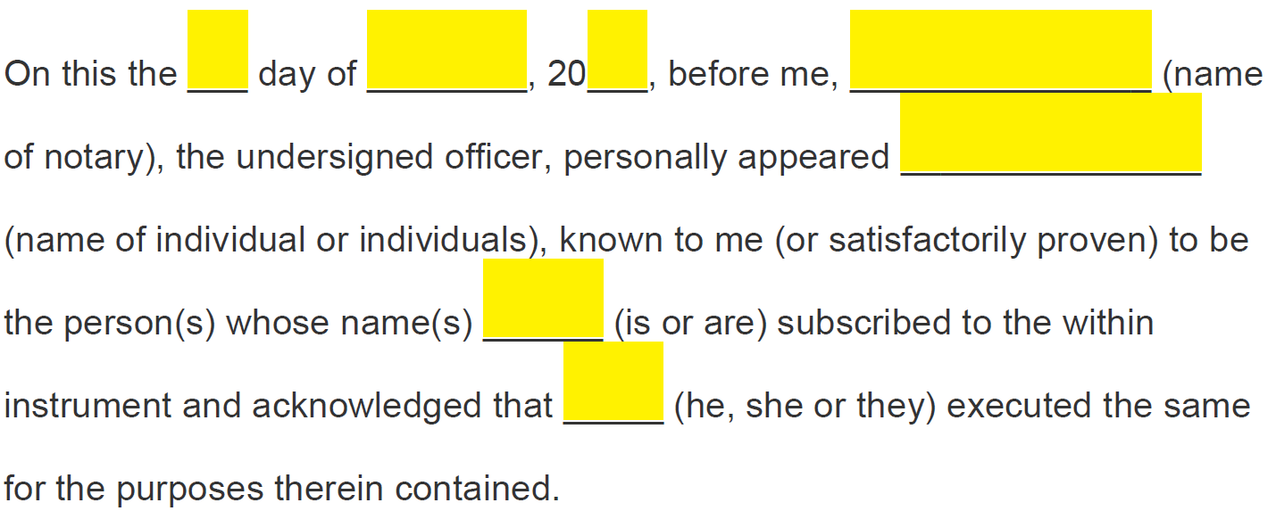 Free Connecticut Notary Acknowledgment Form PDF Word eForms