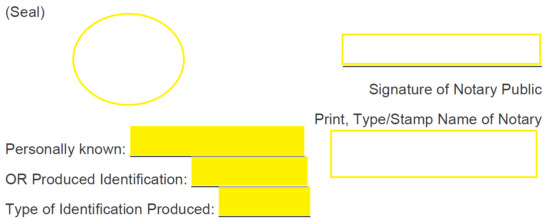 Canadian Notary Block Example Canadian Notary Acknowledgment Free