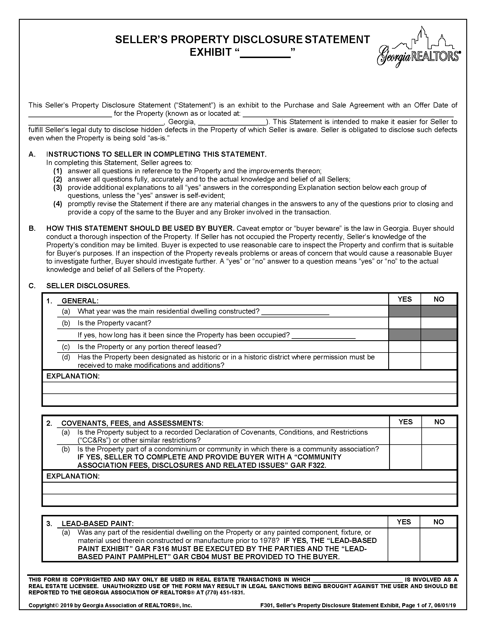Free Residential Purchase Agreement Template PDF Word eForms