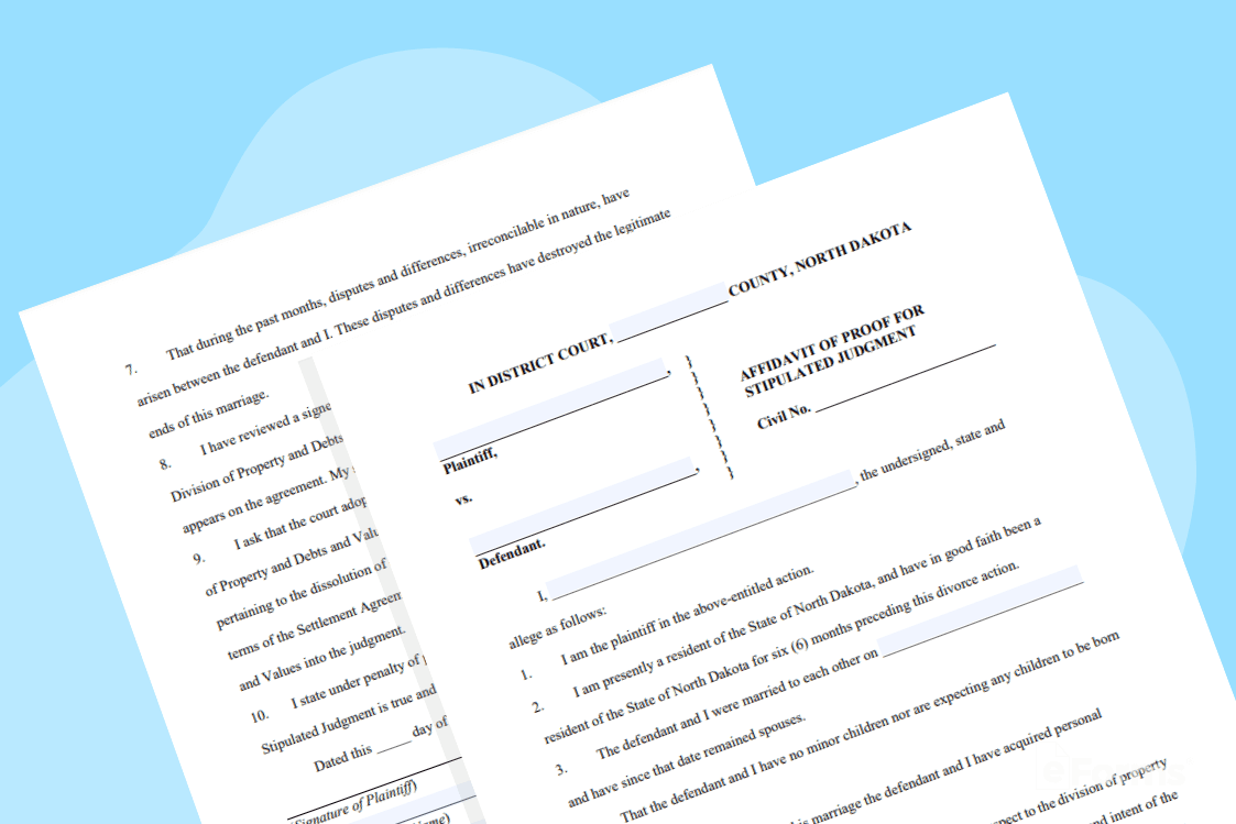 Free North Dakota Marital Settlement (Divorce) Agreement PDF Word