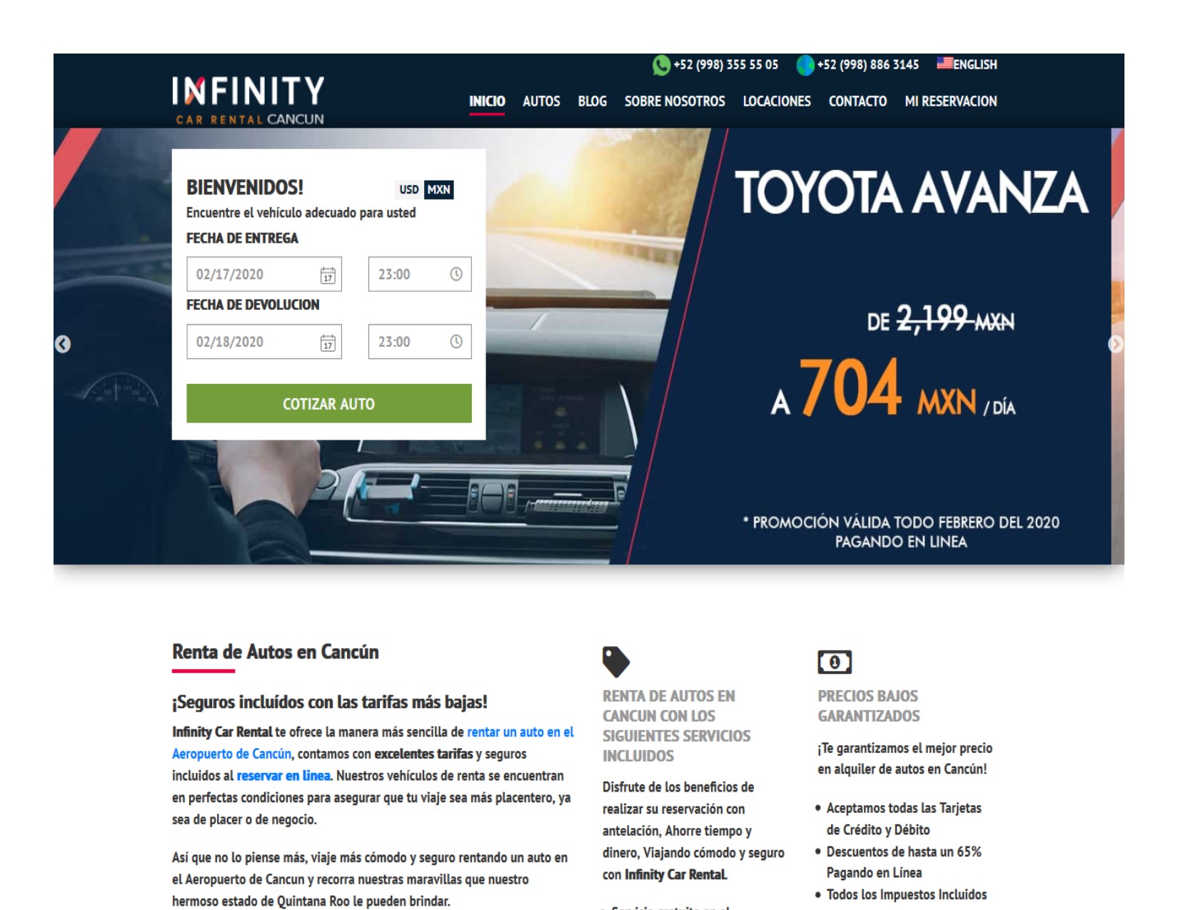 Infinity Car Rental Efren Pech