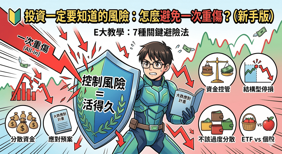 投資一定要知道的風險：怎麼避免一次重傷？