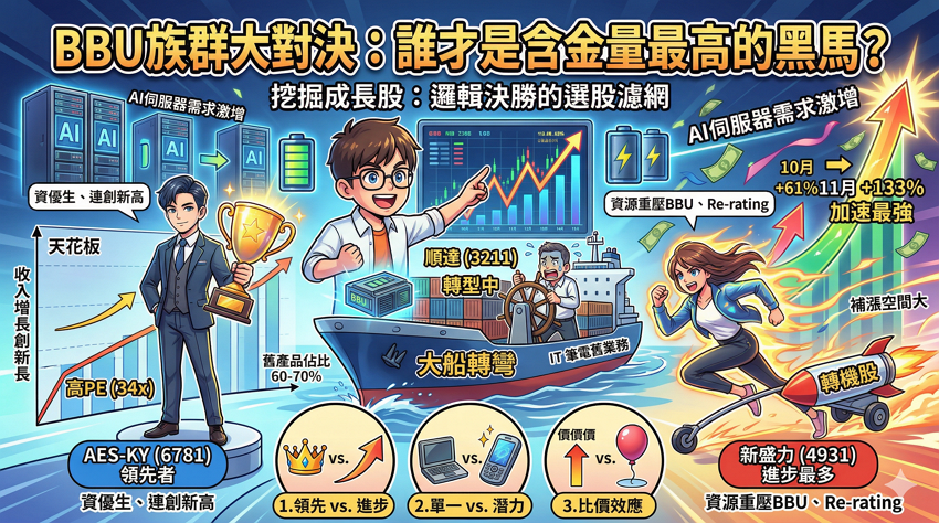 成長股選股邏輯：如何掌握 Re-rating 帶來的股價倍數噴發？