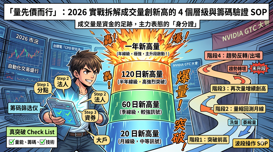 2026 台股量價突破全攻略：5 分鐘掌握關鍵 K 棒與選股技巧