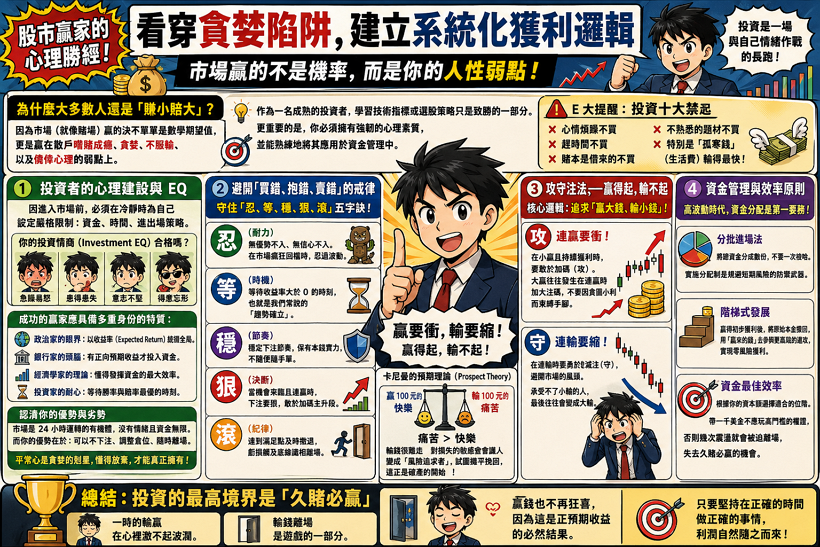 股市贏家的「心理素質」修煉：避開買錯、抱錯、賣錯，掌握贏得起輸不起的邏輯