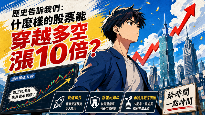 歷史告訴我們：什麼樣的股票能穿越多空漲 10 倍？