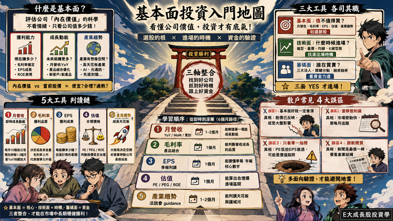基本面分析入門指南：從財報核心建立成長股投資邏輯 (2026 最新版)