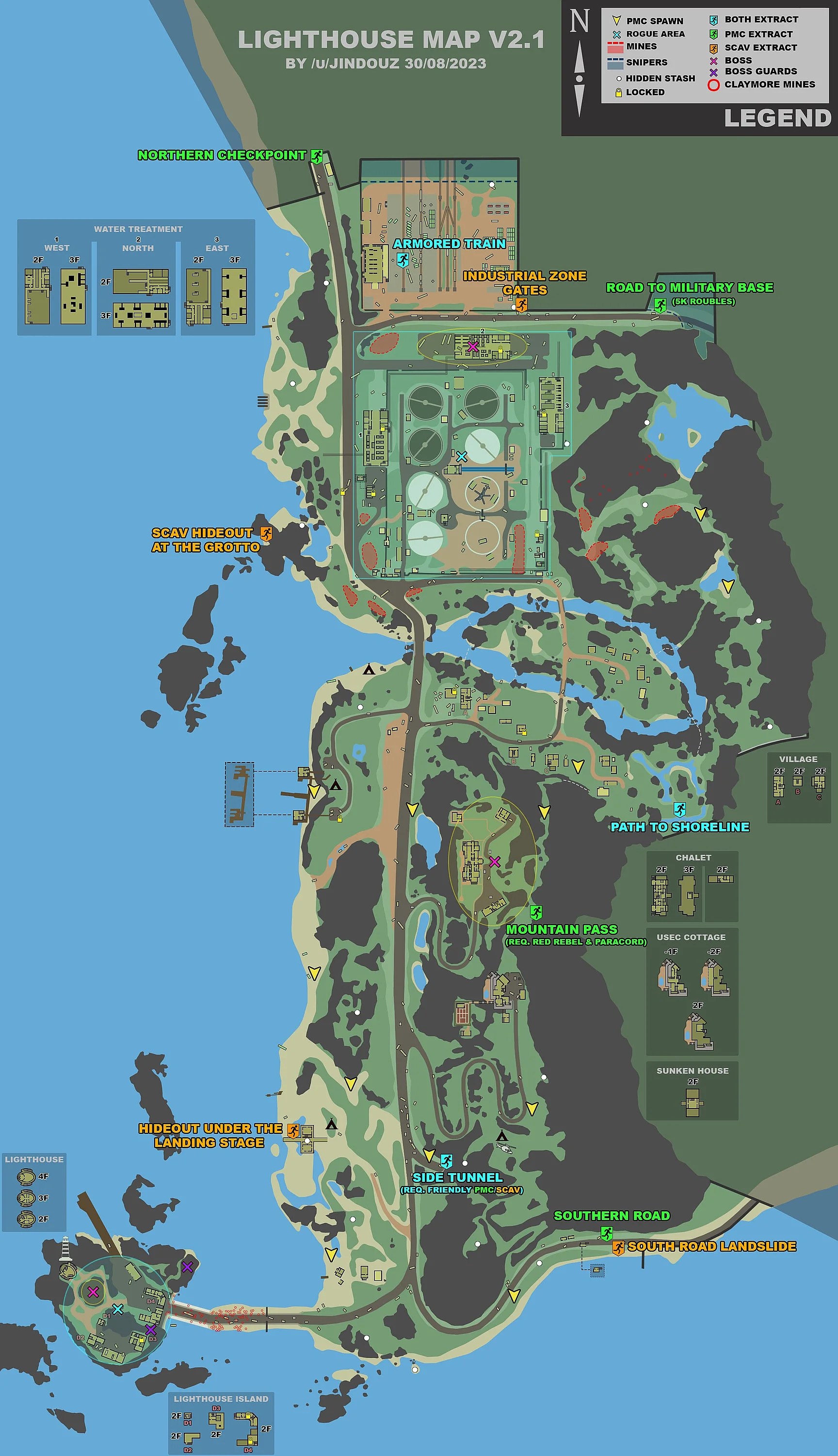 Map Lighthouse Escape from Tarkov