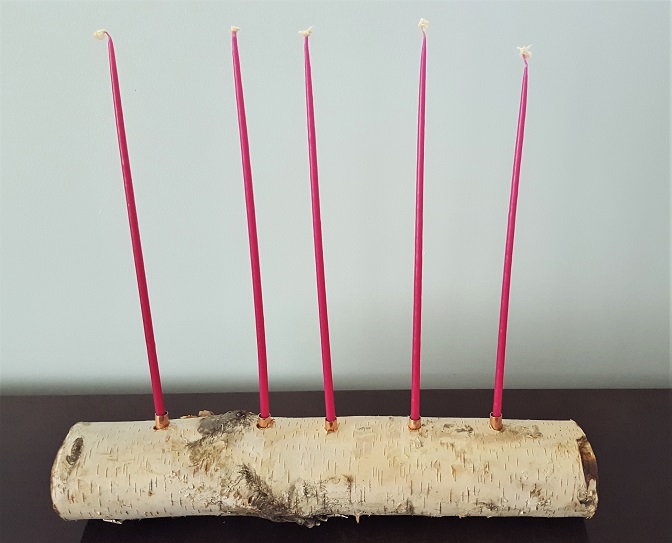 European Style Birch Yule Log