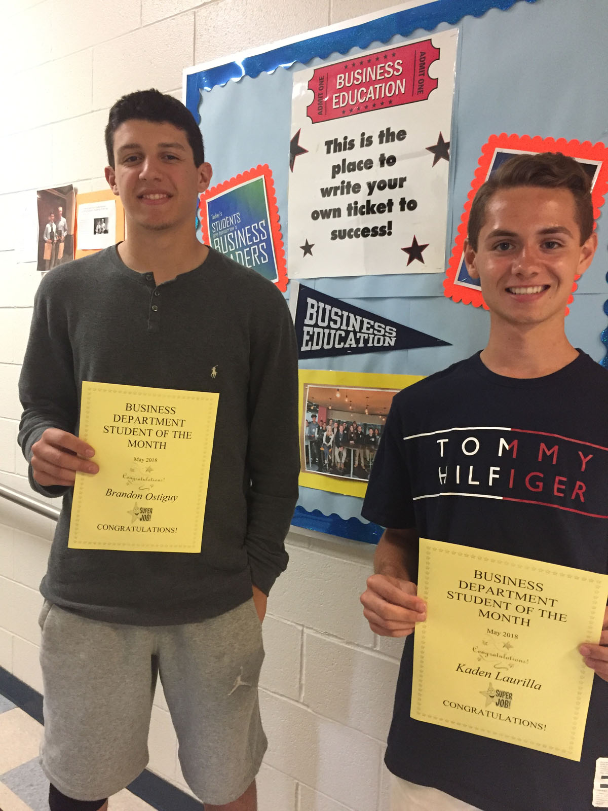CTE Department Names May Students of the Month East Greenbush CSD