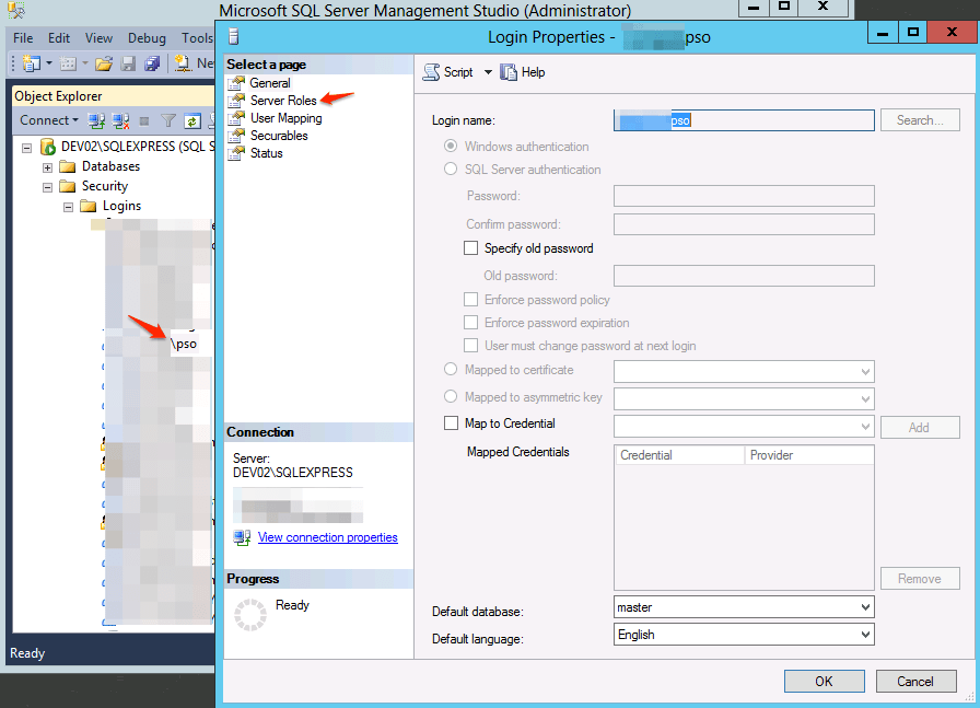 Grant AD user sysadmin access to SQL Server egeek