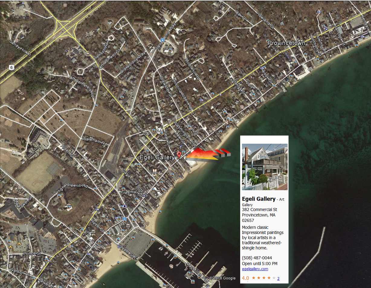 Egeli Gallery Directions to Provincetown