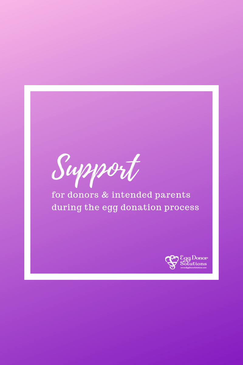 Support during egg donation