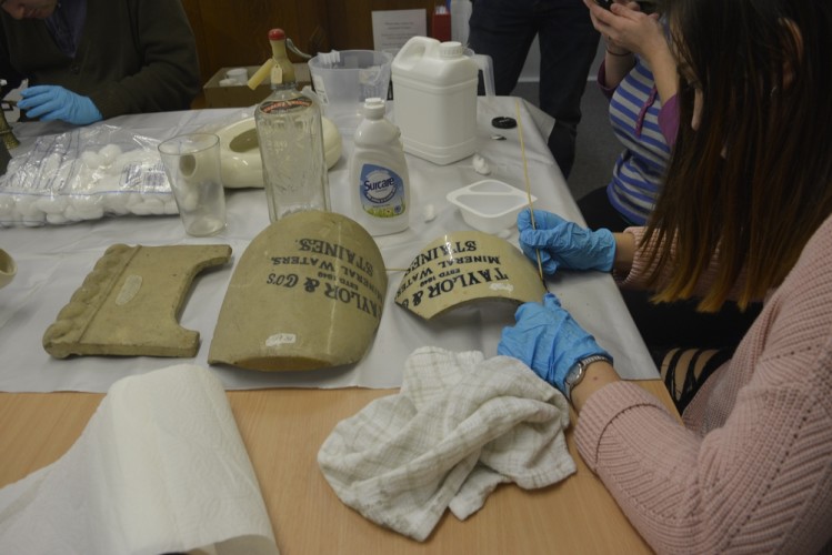 Cleaning Session at the Museum! Egham Museum