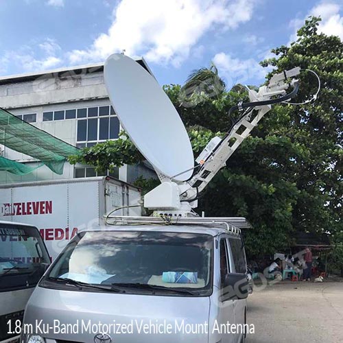 1.8 Meter Motorized Vehicle Mount Antenna EGOSAT