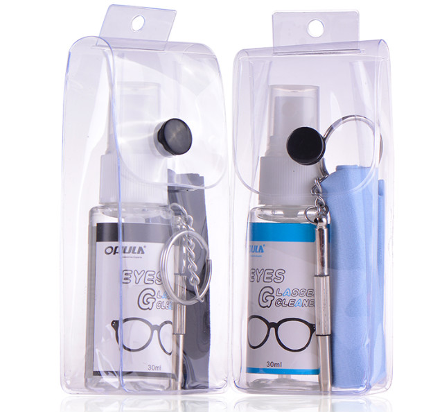 eyeglass lens spray cleaner kit microfiber cleaning cloth,eyeglass