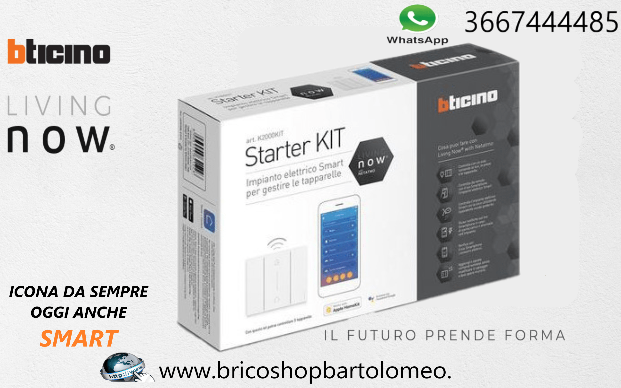 Kit Starter Bticino Living Now domotica per Tapparelle K2000KIT eBay