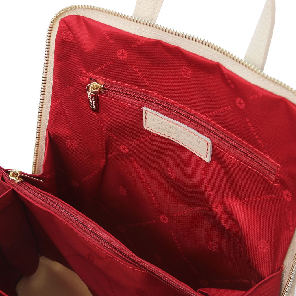 Tuscany Leather TL142092 TL Bag Zaino piccolo da donna in pelle Beige