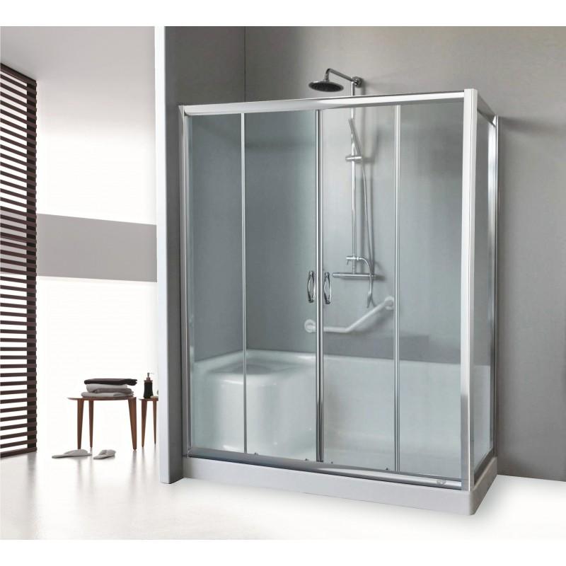 BOX DOCCIA COMBINATO 170x70x185 CON SEDUTA NOLAN LINEA BAGNO SRL