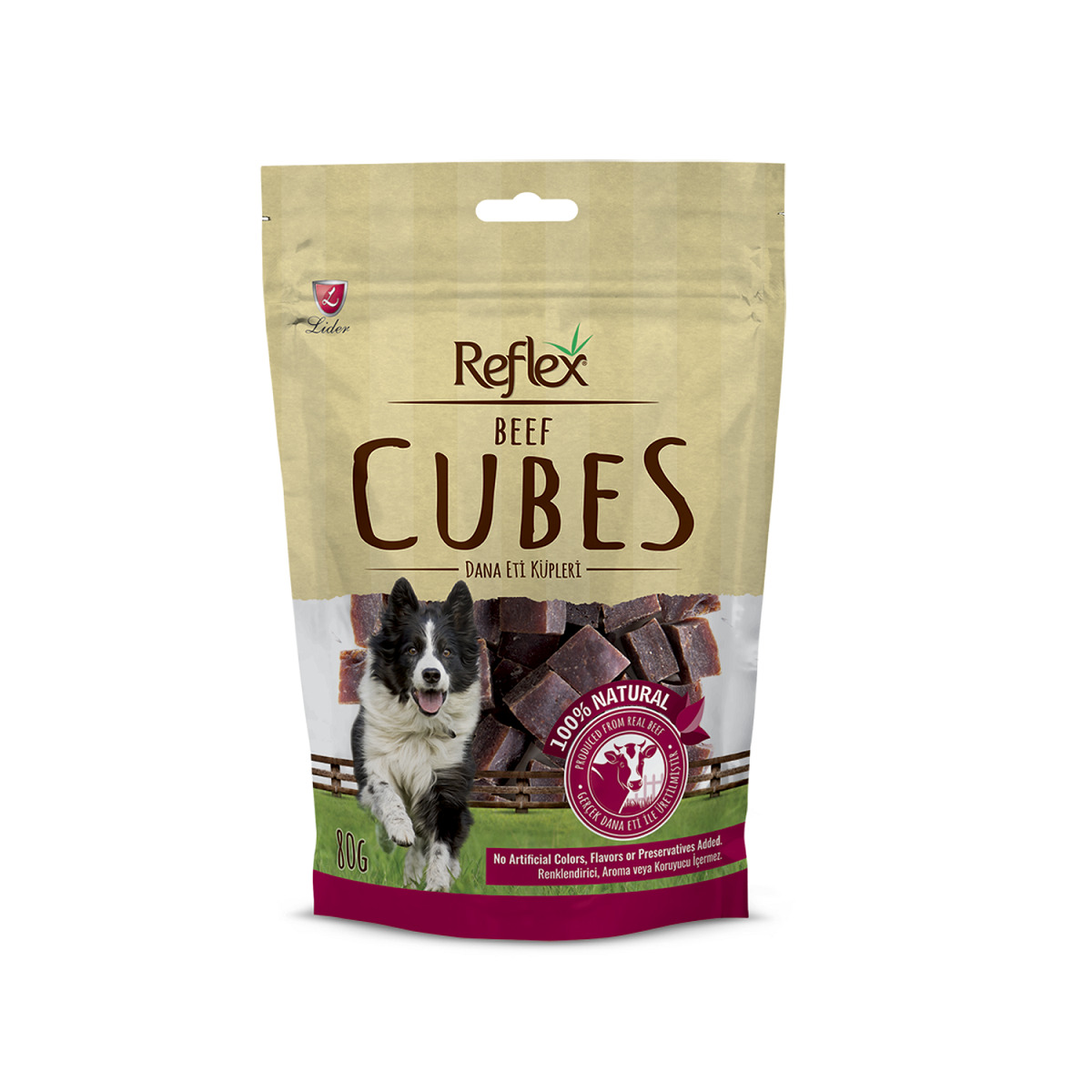 Reflex® Beef Cubes Treats For Dogs EgyPuppy Pet Shop Online